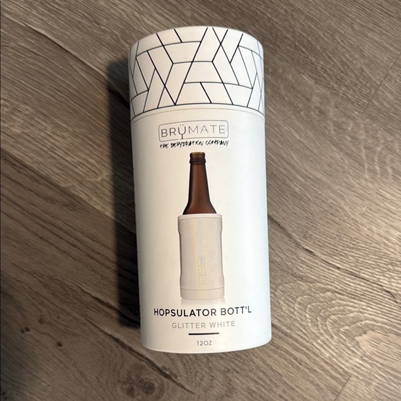 Other - Hopsulator Bott'l - Glitter White Bru Mate bottle holder